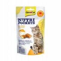 Katinų skanėstai Gimcat Nutri Pockets su sūriu ir taurinu, 60 g