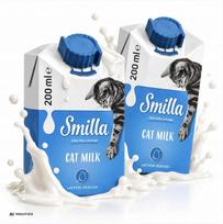 Katinų pienas SMILLA, 2 x 200 ml, su sumažintu laktozės kiekiu, taurinu ir vitaminais