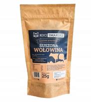 Katėms skirtas džiovintos jautienos skanėstas, 100 % mėsa, 25 g