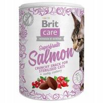 Katėms skirtas skanėstas BRIT CARE su lašiša ir supervaisiais, 100 g