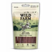 Jautienos lazdelių skanėstas katėms WILD FARM su taurinu, 50 g