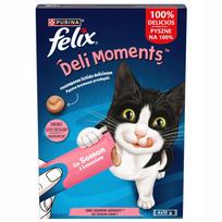 Kreminiai kačių skanėstai FELIX Deli Moments su lašiša, 4 x 10 g