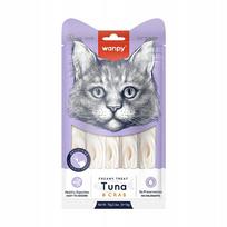 Kreminis užkandis katėms WANPY su tunu ir krabu, 70 g