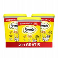 Kačių skanėstai DREAMIES su sūriu, 350 g, 2+1 dovana