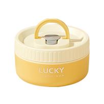 WORTHBUY Portable Thermal Lunch Box With Tableware&Bag 304 Stainless Steel Food Contianers Sealed Leak Proof Soup Jar Microwave beige