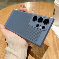 Tinklinis šilumą išsklaidantis kvėpuojantis dėklas Samsung Galaxy S23 S22 S21 Note 10 Plus 20 Ultra S20 FE A73 A53 A52 A54 kietas PC dangtelis For Galaxy S22