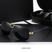 Fotochrominiai vyriški akiniai Vyriški poliarizuoti akiniai nuo saulės Vintažiniai vyriški akiniai nuo saulės vairavimui Uv400 Gafas De Sol auksas