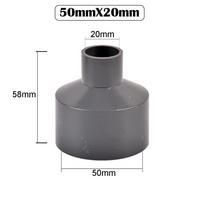 20/25/32/40/50 mm sodo laistymo žarnos jungiamosios detalės PVC tiesios reduktoriaus jungiamosios detalės Vandens vamzdžio akvariumo adapteris gray