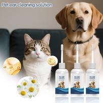 Universalus ausų valiklis šunims ir katėms, raminantis ausų valiklis mažina kvapą, diskomfortą, naminių gyvūnų ausų valiklis, 60 ml(1 vnt) One Size