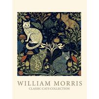 Vintažiniai katinai William Morris Meniniai kūriniai Plakatai ir atspaudai Drobės spausdinimas Sienų menas Paveikslas svetainei Namų dekoras Dovanos 40cm×50cm NoFrame