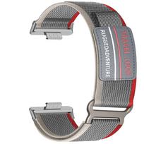 Nailono dirželis Huawei Watch Fit 4 Pro juostai Sportinis Vyrams Moterims Pakeičiama apyrankė Huawei Fit 3 Fit 4 Kelionės kilpa Correa Aksesuarai Huawei Fit 3 &Silver raudona