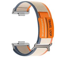 Nailono dirželis Huawei Watch Fit 4 Pro juostai Sportinis Vyrams Moterims Pakeičiama apyrankė Huawei Fit 3 Fit 4 Kelionės kilpa Correa Aksesuarai Huawei Fit 4 Pro &Silver dramblio kaulas