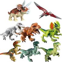 112 Stilius 8vnt/1 rinkinys Dinozaurų konstruktorių žaislai Kaladėlės Figūrėlės Žaislai Vaikams Gimtadienio Kalėdų Dovana 77001 brown