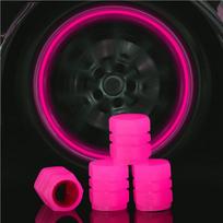 Automobilio padangos vožtuvo dangtelis Automobilio priedai Rožinis Vandeniui atsparus pink