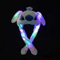 LED pliušiniai triušio kepurės Šviečiantys Pikachu ausų kepurė Mielas Dygsnis Judančių ausų kepurė Suaugusiems Vaikams Juokinga Festivalio vakarėlio kostiumas blue