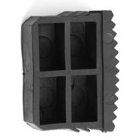 2Pcs Pair Rubber Non Slip Replacement Step Ladder Feet Foot Mat Cushion Sole Black balta