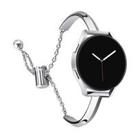 22 20 mm plonas moteriškas dirželis Samsung Galaxy Watch 7 4 5 6 40 44 mm Classic FE nerūdijančio plieno apyrankė Huawei GT5 pro 46 22mm sidabras