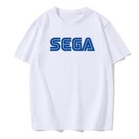 Naujas atvykimas Sega logotipas vyriški marškinėliai vasariniai kasdieniai trumpomis rankovėmis madingi gatvės stiliaus Harajuku marškinėliai Korėjietiško stiliaus žaidimų gerbėjams vyriški marškinėliai M blue