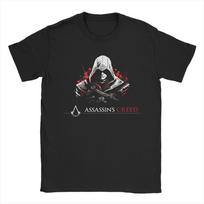 Naujiena A-Assassins C-Creeds Mirage Basim Ibn Ishaq Marškinėliai Vyrams Apvalus Kaklas Trumpomis Rankovėmis Viršutiniai Drabužiai 100% Medvilnė Vasariniai Viršutiniai DrabužiaiViršutiniai Drabužiai M gray