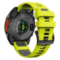 Fenix8 laikrodžio apyrankė Garmin Fenix 8 47mm 51mm E 7 7X 6 6X 5 5X/Epix Pro/Enduro 3 QuickFit 22mm 26mm Silikoninė apyrankė QuickFit 26mm yellow