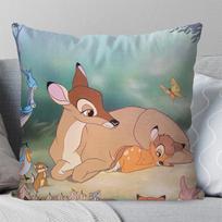 Animated B-Bambi Fairy Tale Pillow Case Square Pillow Bedroom Sofa Leisure Comfort Cushion Car Living Room Home Decoration 40X40 18x18Inch