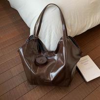 Lazy wind large-capacity tote bag autumn new commuter underarm bag retro wind solid color shoulder bag black