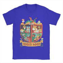 Vyriški Robin Hudo Oo-de-lally Magijos Karalystės Marškinėliai 100% Medvilnės Drabužiai Laisvalaikio Trumpomis Rankovėmis O Kaklo T-shirt Dovana T-shirt'ai 3XL blue