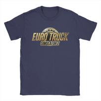 Žaidimo Euro Truck Simulator 2 Vyriški marškinėliai Laisvalaikio marškinėliai trumpomis rankovėmis apvalia apykakle Medvilniniai vasaros viršutiniai drabužiai 4XL gray