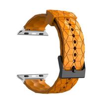 Silicone Band for Apple Watch Ultra 3 2 49mm 46mm 45mm 44mm 42mm 41mm 40mm Strap Bracelet Belt Iwatch Series 11/10/9/8/7/6/SE/5 42-44-45-46-49mm oranžinė