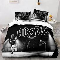 3D Spausdintas Roko Grupės AC/DC Patalynės Komplektas Miegamojo Minkštos Modernios Antklodės Patogus Vaikų Antklodės Užvalkalas Užvalkalas Ir Pagalvės Užvalkalas 70x133cm 3pcs