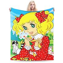 Anime Candy Candy Antklodė Šilta Minkšta Juokinga Pliušinė Mesti Antklodė Studentams Lauke Flanelinis Patalynės Užvalkalas 50x60in