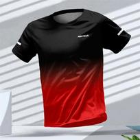 Vyriški marškinėliai Lauko sportas Bėgimo marškinėliai Raidės Gradiento raštas 3D spausdinimas Marškinėliai Greitai džiūstantys trumpomis rankovėmis Unisex viršus L black