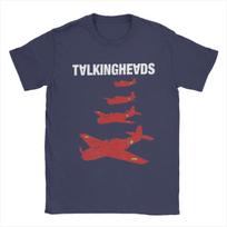 Talking Heads Remain In Light T-Shirts Men Vintage 100% Cotton Tee Shirt O Neck Short Sleeve T Shirt Printed Tops XL tamsiai mėlyna spalva