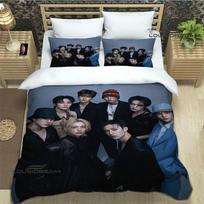 KPOP S-Stray-K-Kids Spausdinti Patalynės Komplektai Išskirtinis Lovos Reikmenų Rinkinys Antklodės Užvalkalas Lovoje Paguodos Rinkinys Patalynės Rinkinys Prabangi Gimtadienio Dovana EU Single(135*200cm)3pcs white