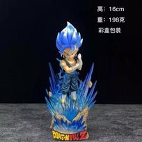 16CM Anime Dragon Ball Z VEGITO Super Saiyan Blue Figure Model Toy Gift Collection Action GK Figures PVC Japanese Dolls Gifts Box with folding blue