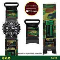 vyrams Casio G-SHOCK mudmaster GWG-1000/GB serijos sportinis alpinizmo nailono drobės laikrodžio dirželis aksesuaras apyrankė GWG-1000mm kamufliažas