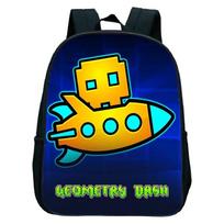 16 colių pyktas Geometry Dash kuprinė berniukams mergaitėms mokyklinė kuprinė animacinių filmų žaidimų vaikams darželiui mokyklos krepšiai mažyliui vaikų priežiūros kuprinė