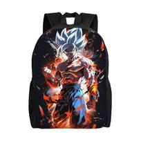 Dragon Ball Black Goku Kuprinė Vyrams Moterims Madinga Vidurinės Mokyklos Darbo Dienos Kuprinė Nešiojamo Kompiuterio Peties Krepšys Lauko One Size
