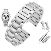 20mm 22mm Universalus lenktas vyriškas laikrodžio dirželis Casio EFV-540 500 510 EQB-501 EFR-303 laikrodžiams, tvirtas nerūdijančio plieno dirželis, metalinė laikrodžio grandinėlė 20mm white