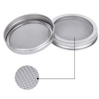 Stiklainio daiginimo dangtelio rinkinys: 70 mm ir 86 mm 304 nerūdijančio plieno dangteliai su tinklelio laikikliu white