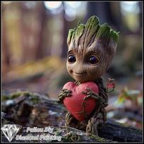 Disney Klasikinis Personažas Groot 5D Deimantinė Tapyba Pilna Siuvinėjimo Meno Brangakmenių Lipdukas Rankų Darbo PASIDARYK pats Didelės Tapybos Reikmenys Round 40x40cm