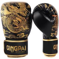 10 12 14oz Dragon Bokso Pirštinės Profesionali Suaugusiųjų Sanda Muay Thai Kovos Pirštinės Vyrams Moterims Treniruotės Laisvos Kovos MMA 10oz white