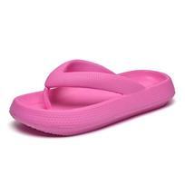 Vasaros moteriškos lauko kasdienės basutės Sportiniai šlepetės Kvėpuojančios flip-flop'ai 38-39 rožinė raudona spalva