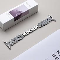 Diamond strap suitable for Apple Watch 40/44/38/45/41/49/42mm metal bracelet iWatch series se 7 6 3 5 Ultra 2 8 9 38mm 40mm 41mm sidabras