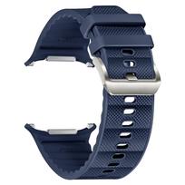 Oficialus dirželis Samsung Galaxy Watch Ultra 47 mm Funkcionalus silikono+nailono apyrankė correa Galaxy Watch 7 Ultra 47 mm Galaxy Watch Ultra vidurnakčio mėlyna spalva