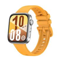 Official Silicone Strap For Huawei Watch Fit 3/4/4 Pro Band Colorful Buckle Bracelet belt For Huawei Watch Fit 4 Pro Accessories Huawei Watch Fit 4 geltona