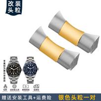 20/21/22mm Fluoro gumos laikrodžio apyrankė Tudor Black Bay 1958 M79030N  M79360N M79363N | Atnaujinti metaliniai jungiamieji elementai Nardymo dirželis 21mm gray
