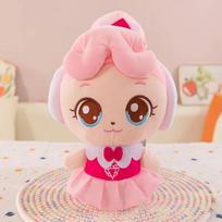 Naujas Catch Teenieping Anime Pliušiniai Žaislai Figūrėlės Zheng Zheng Moko Lemei Kawaii Pliušiniai Figūrėlės Kambario Dovana Žaislai 30cm rožinė