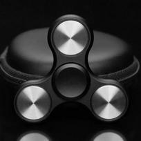 Three Leaf Fingertip Gyro Rotator Edc Seven Stage Electroplating Mixed Autism Adhd Finger Gyro Metal Bearing Decompression Gift gray
