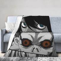 Death notes Pliušiniai pledai Studentams Flanelinė patalynė Antklodės Miegamajam Šiltos Individualios kokybės lovatiesė Gimtadienio dovana 100x150cm